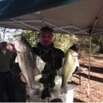 Benefit Tournament Angler weighs-in his catch