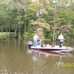 Region 8 Boat Captain Jay Perkins and Sergeant Stewart from Petaluma, CA fishing the Chickahominy River