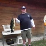 SPC David Amore weigh’s - in his 5.41 lb. Largemouth Bass